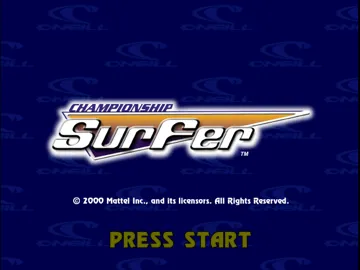 Championship Surfer (US) screen shot title